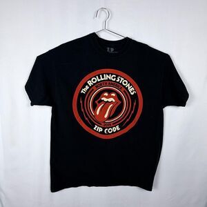 The Rolling Stones - North America - 2015 Zip Code Tour - Black Shirt - Adult XL